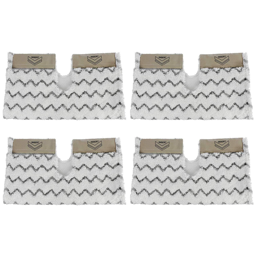 Spares2go Cover Pads For Shark Steam Cleaner Mop Dirt Grip S6001 S6003 Klik N' Flip (Pack Of 4)