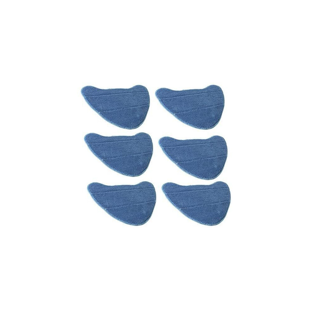 Spares2go Microfibre Cleaning Pads For Abode Adsm4001 Steam Cleaner Mops (Pack Of 6)