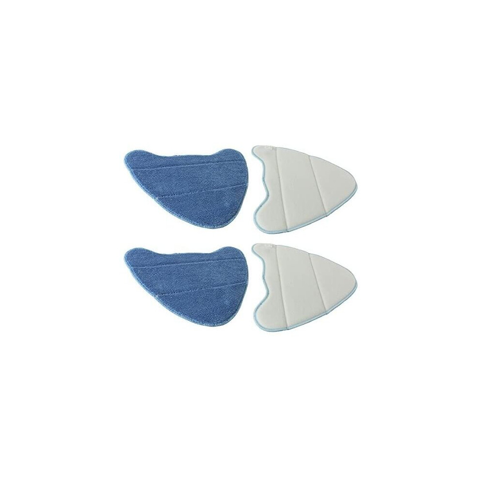Spares2go Microfibre Cleaning Pads For Holme Hdsm4001 Steam Cleaner Mops (Pack Of 4)