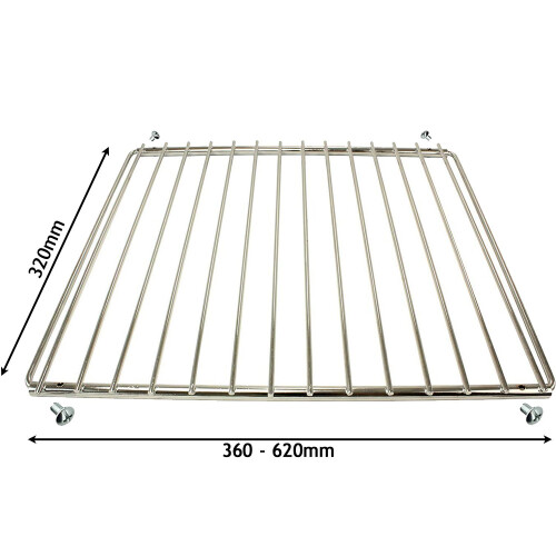 SPARES2GO Adjustable Extendable Shelf for AMICA Oven Cooker (320 x 360-620mm)