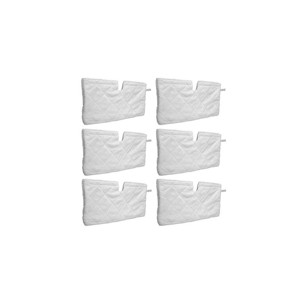 Microfibre Cover Pocket Pads for Shark Steam Cleaner Mop S3502, S3601, S3701 (Pack of 6)