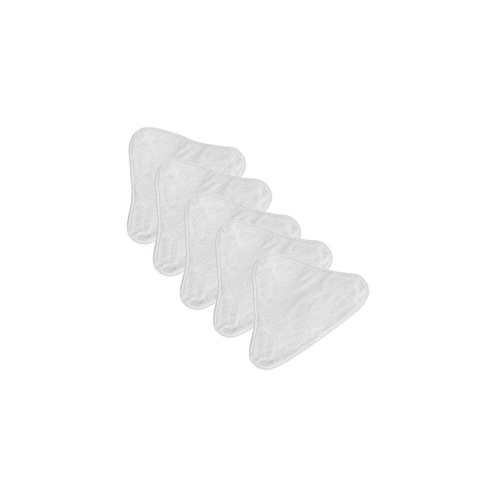 Spares2go Universal Microfibre Washable Cleaning Pads For Steam Cleaner Mop (Pack Of 5) 185Mm X 250Mm