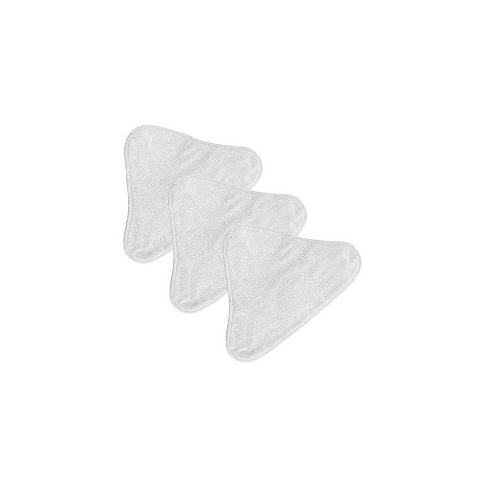 Spares2go Universal Microfibre Washable Cleaning Pads For Steam Cleaner Mop (Pack Of 3) 185Mm X 250Mm