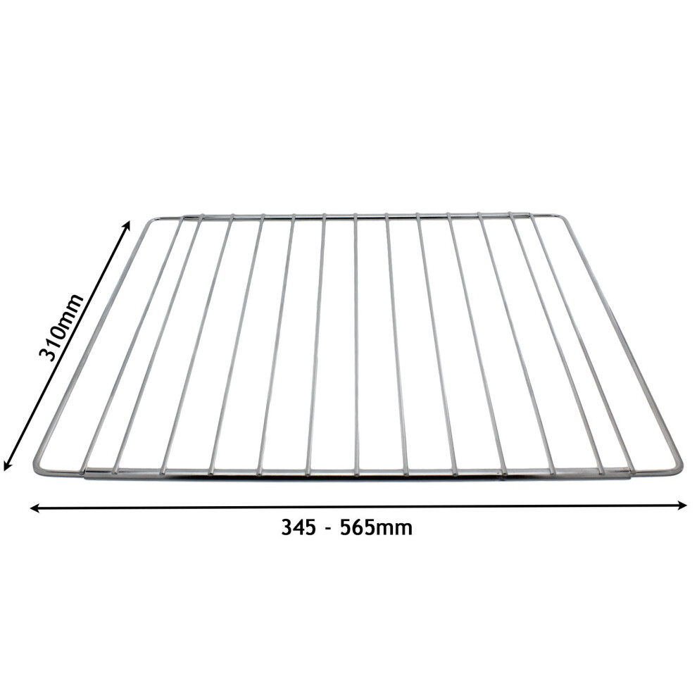 Spares2go Adjustable Extendable Shelf For Blomberg Oven Cooker (310 X 345-565Mm)