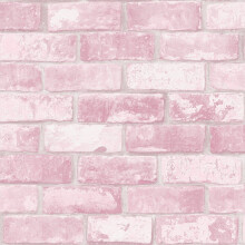 Debona Glitter Brick Pink Wallpaper 9806