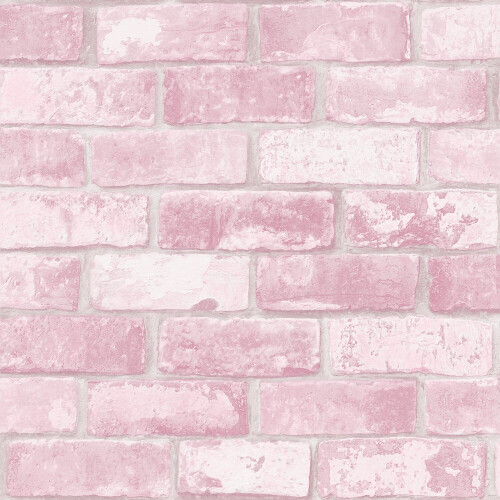 DEBONA Debona Glitter Brick Pink Wallpaper 9806