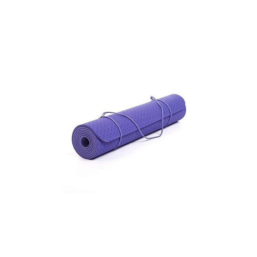 Tnp Accessories 6Mm Yoga Mat Non Slip Tpe Exercise Mat - Purple