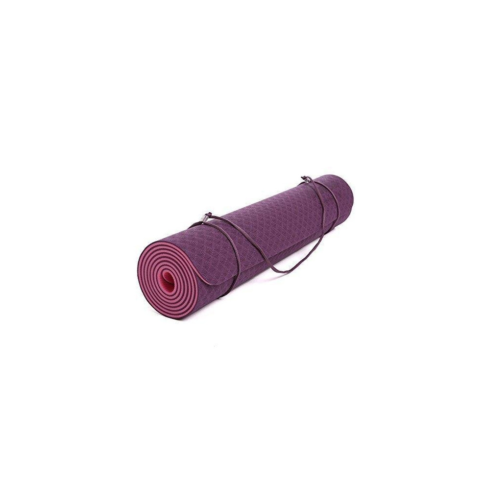 Tnp Accessories 6Mm Yoga Mat Non Slip Tpe Exercise Mat - Plum