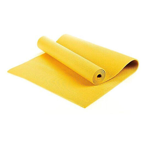 6mm Yoga Mats Soft Non Slip Exercise Mat - Yellow 1