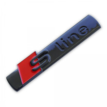 Audi Sline Gloss Black Side Wing Badge S Line Emblem (2 Pack) For RS6 A7 S7 RS7 A8 S8 RS8 TT S1 A3 S3 RS3 A4 S4 RS4 A5 S5 RS5 A6 S6