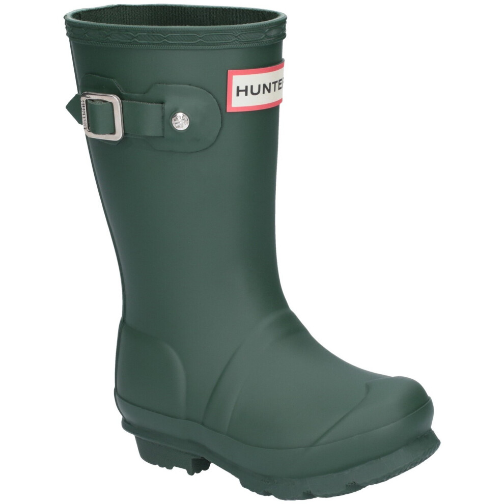 (12 (Children's)) Hunter original kids girls kids wellies wellington boots green UK Size