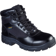 (12 (Adults')) Skechers wascana benen wp t leather mens boots black