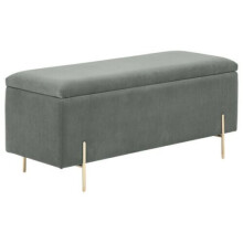 (Grey) Mystica Fabric Partially Assembled Ottoman Bench