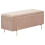 (Blush Pink) Mystica Fabric Partially Assembled Ottoman Bench 1