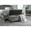 (Grey) Mystica Fabric Partially Assembled Ottoman Bench 2