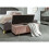 (Blush Pink) Mystica Fabric Partially Assembled Ottoman Bench 2