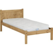 (Single 3ft-90cm) Maya Bed Fame Distressed Waxed Pine