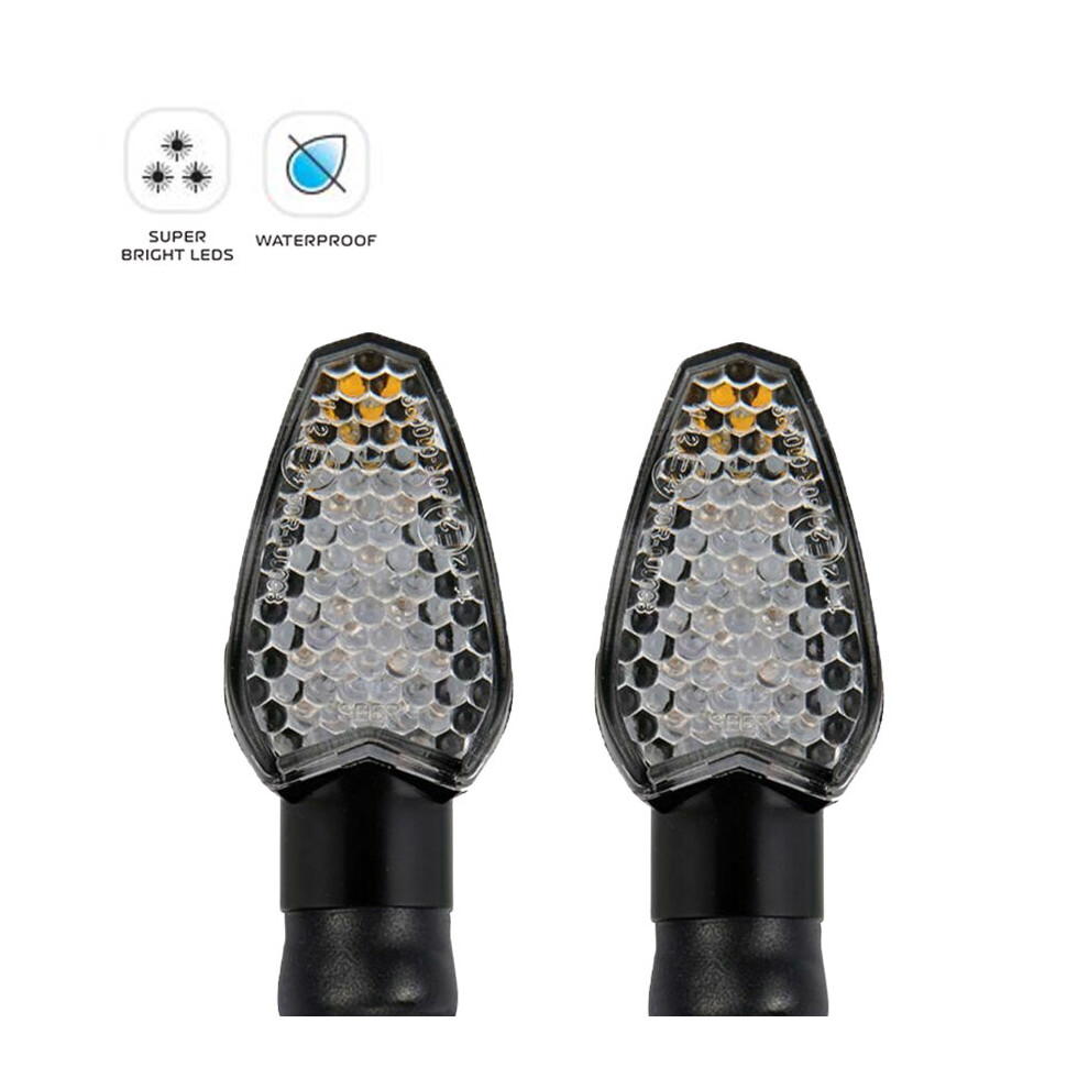 Oxford El324 Signal Motorcycle Scooter Universal Bright Led Indicators Repeaters Black 5030009113246