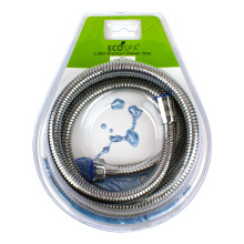 (2m) 2m Stainless Steel Shower Hose Anti-Kink Leakproof Universal Fit