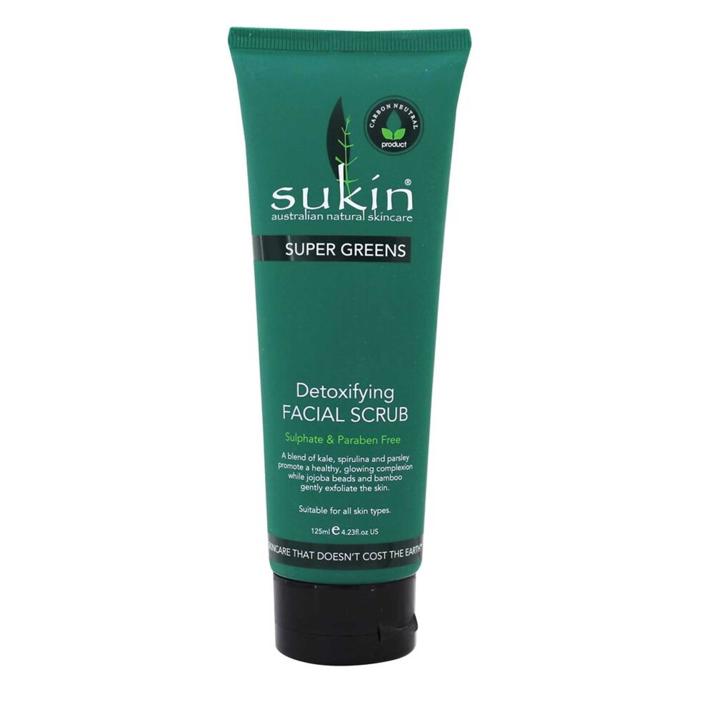 Sukin Detoxifying Facial Scrub 125ml Normal to Dry Skin