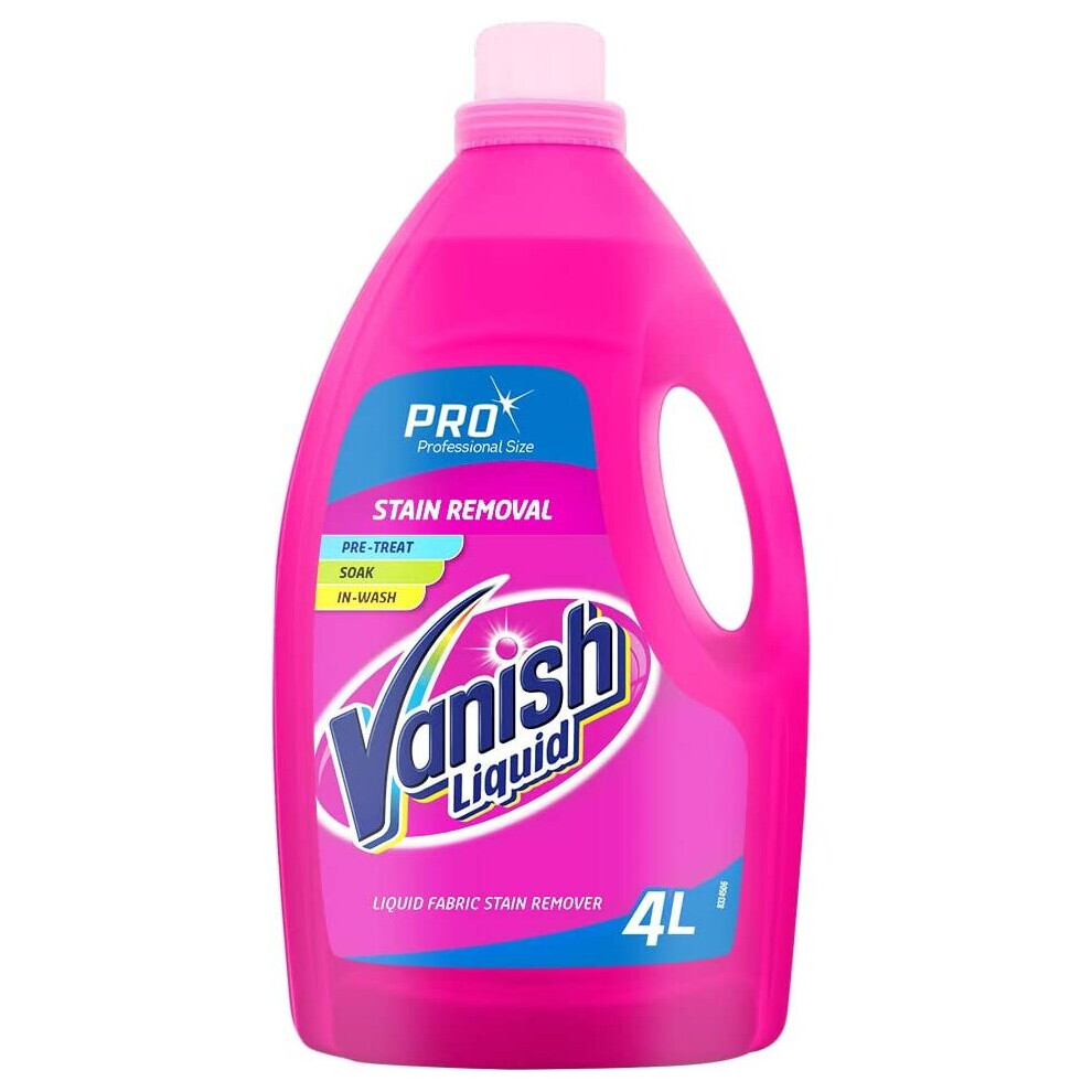 Vanish Fabric Stain Remover Oxi Action Liquid, 4L