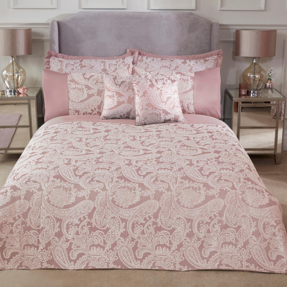 Maison Duchess Paisley Luxury Duvet Cover Sets King Size Bed Blush Bedding Set