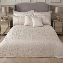 Maison Duchess Paisley Luxury Duvet Cover Sets Double Bed Cream Bedding Set