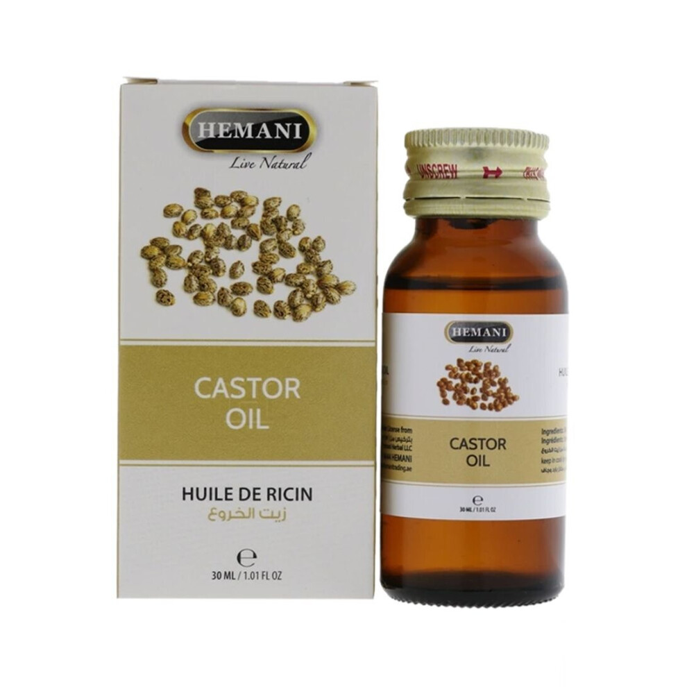 Hemani (Pack Of 2) Castor Oil 30 Ml - Essential Oil & Multipurpose Oil