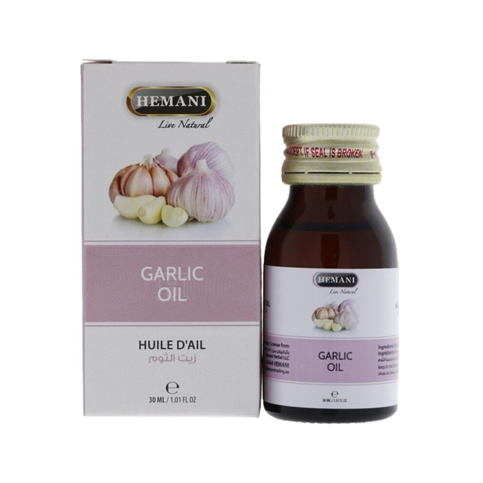 Hemani Garlic Oil 30ml - Essential Oil & Multipurpose Oil