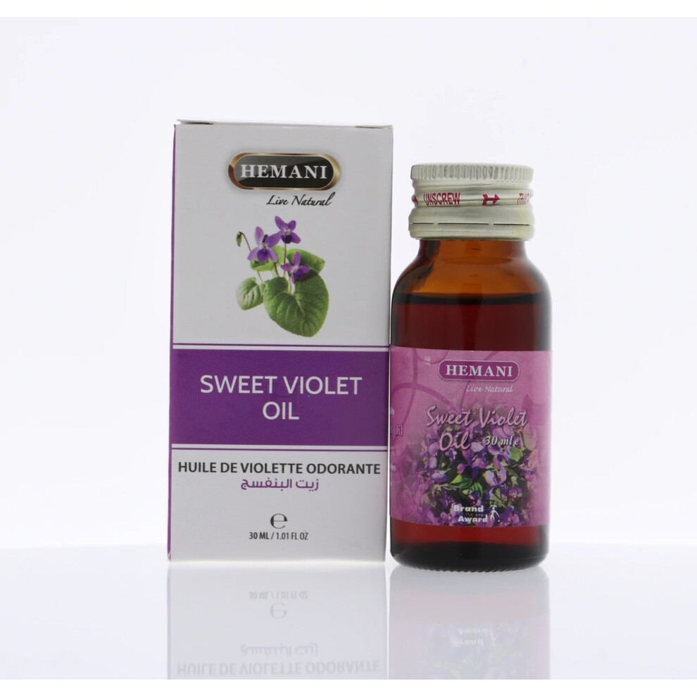 Hemani Sweet Violet Oil 30ml - Essential Oil & Multipurpose Oil For Men & Women (Pack Of 2)