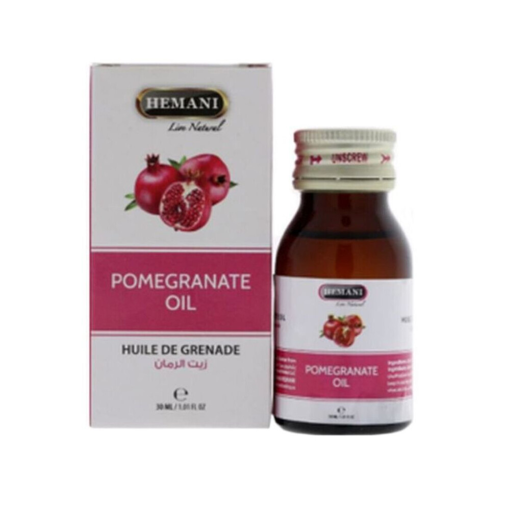 Hemani Pomegranate Oil 30Ml - Essential Oil & Multipurpose Oil For Men & Women