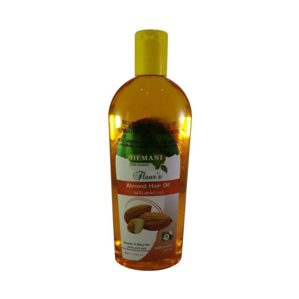 Hemani Almond Hair Oil 100Ml - Essential Oil & Multipurpose Oil For Men & Women