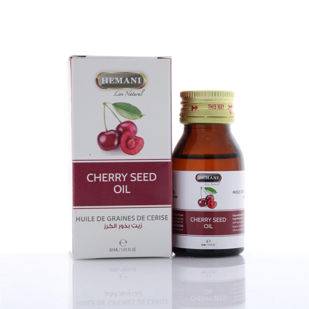 Hemani Cherry Seed Oil 30ml - Essential Oil & Multipurpose Oil For Men & Women