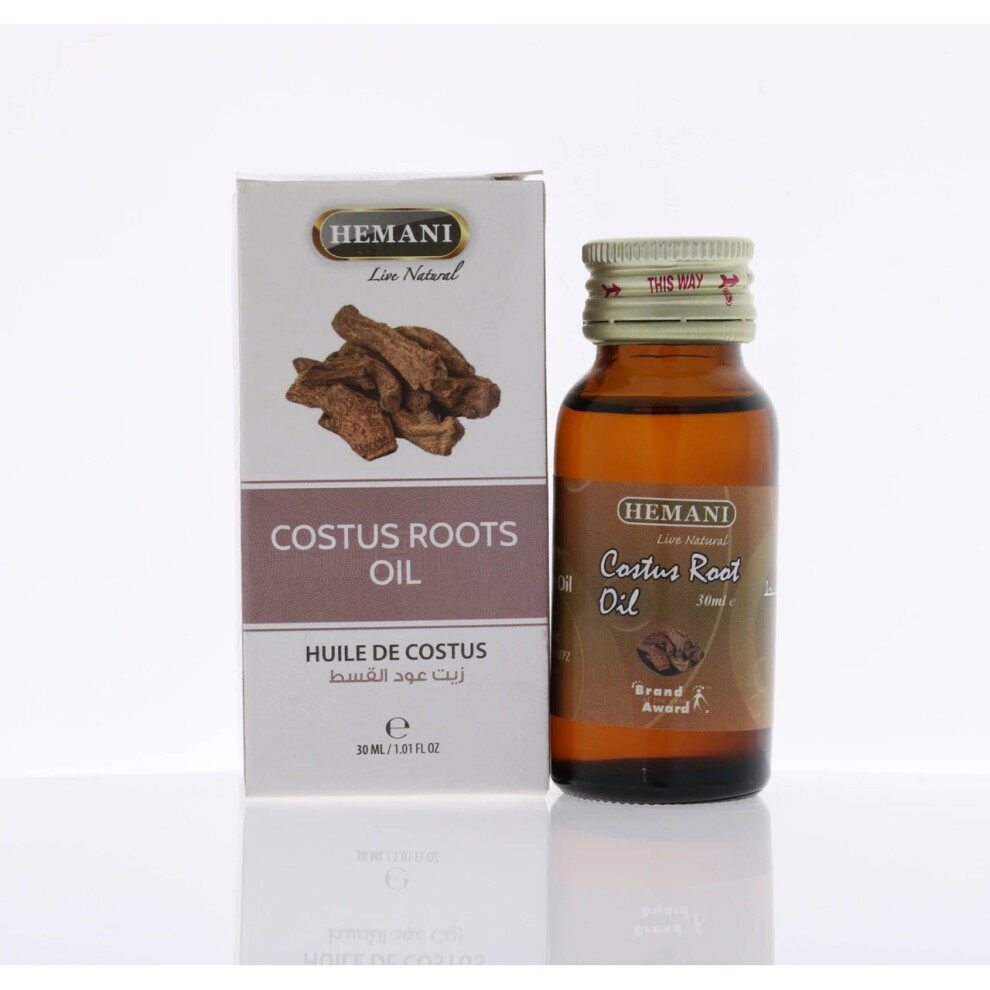 Hemani Costus Root Oil 30ml - Essential Oil & Multipurpose Oil For Men & Women