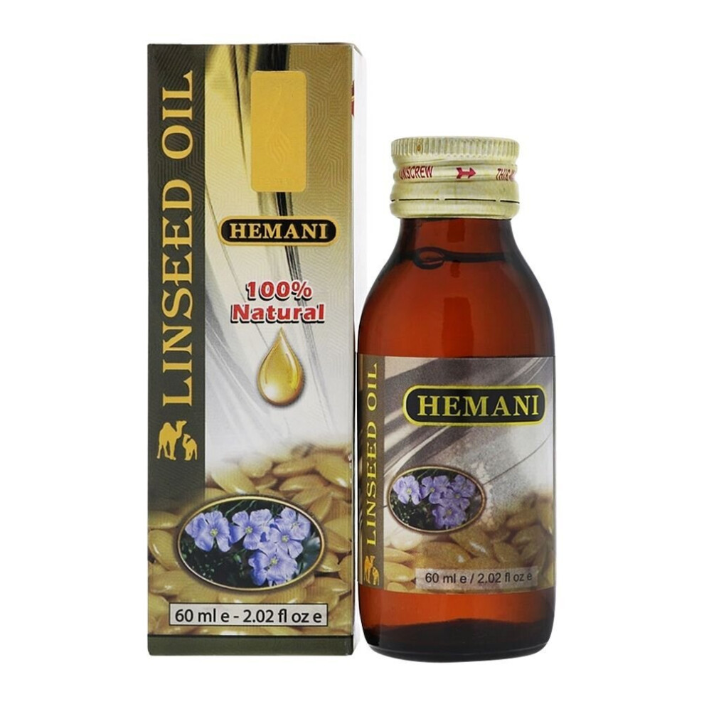 Hemani Linseed Oil 60 Ml - Essential Oil & Multipurpose Oil