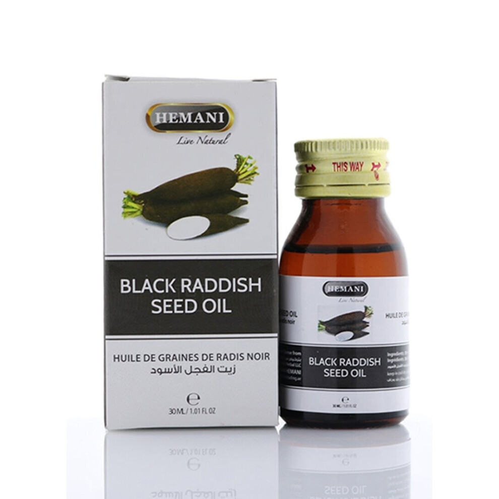 Hemani Black Raddish Oil 30ml - Essential Oil & Multipurpose Oil (Pack Of 2)
