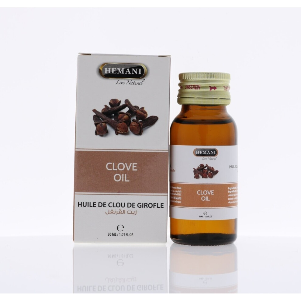 Hemani Clove Oil 30Ml - Essential Oil & Multipurpose Oil (Pack Of 2)