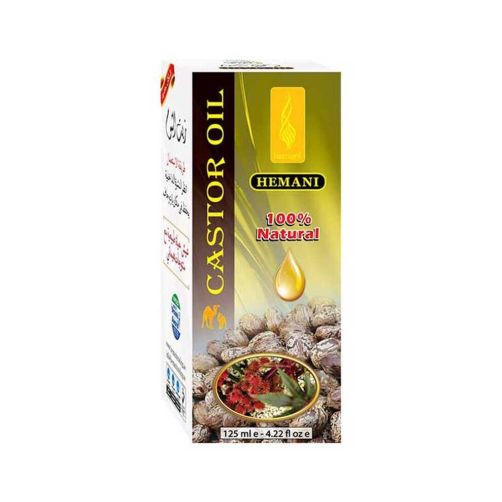 Hemani Castor Oil 125Ml - Essential Oil & Multipurpose Oil For Men & Women
