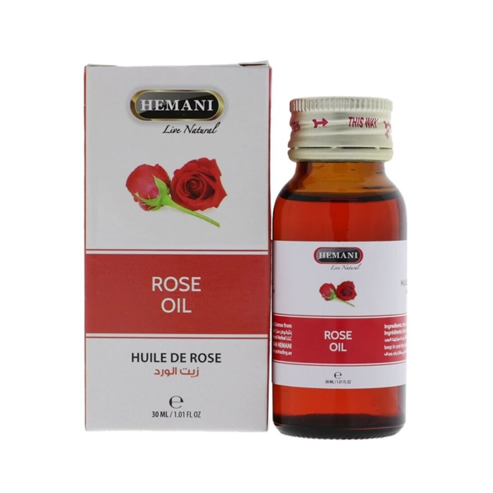 Hemani Rose Oil 30ml - Essential Oil & Multipurpose Oil (Pack Of 2)