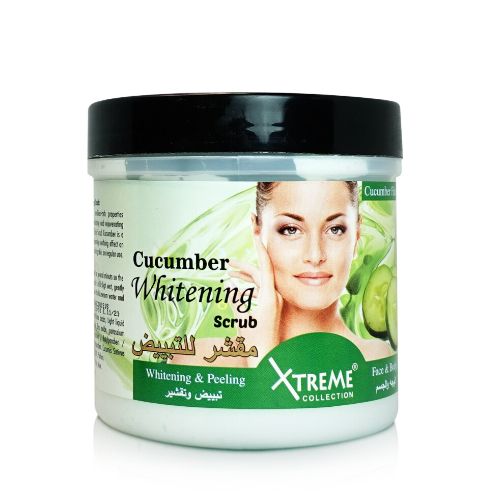 Xtreme Collection Face & Body Whitening Scrub 500ml Cucumber