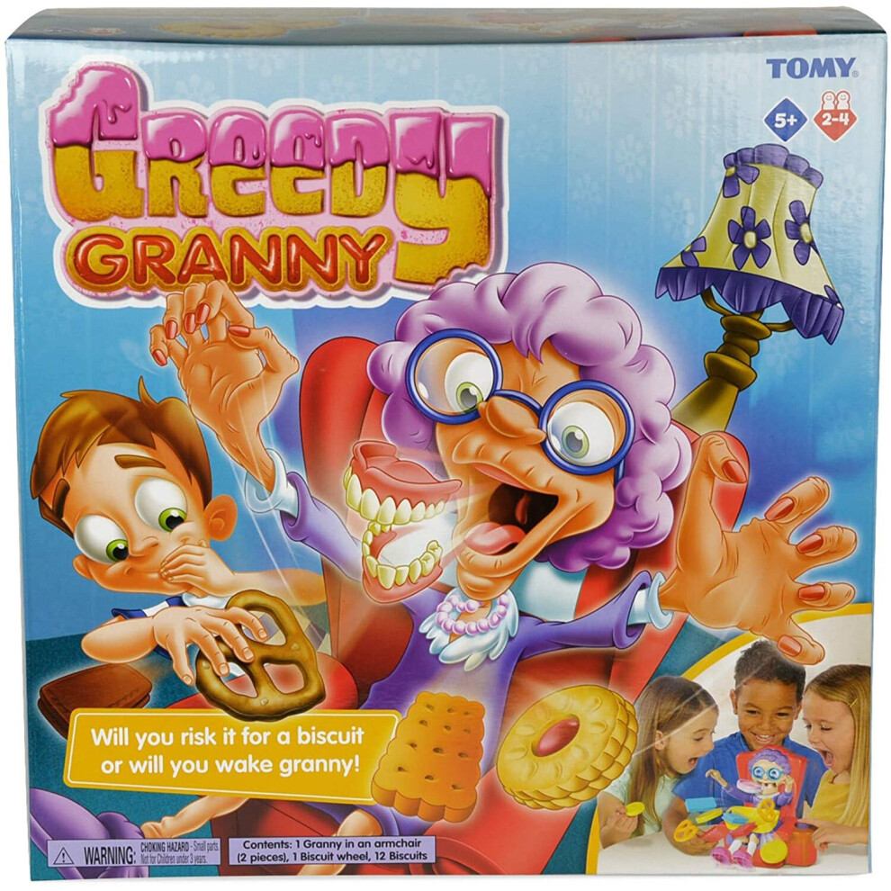 TOMY 13959 Greedy Granny Children's Action Board Game, Family & Preschool Kids Preschool, Various