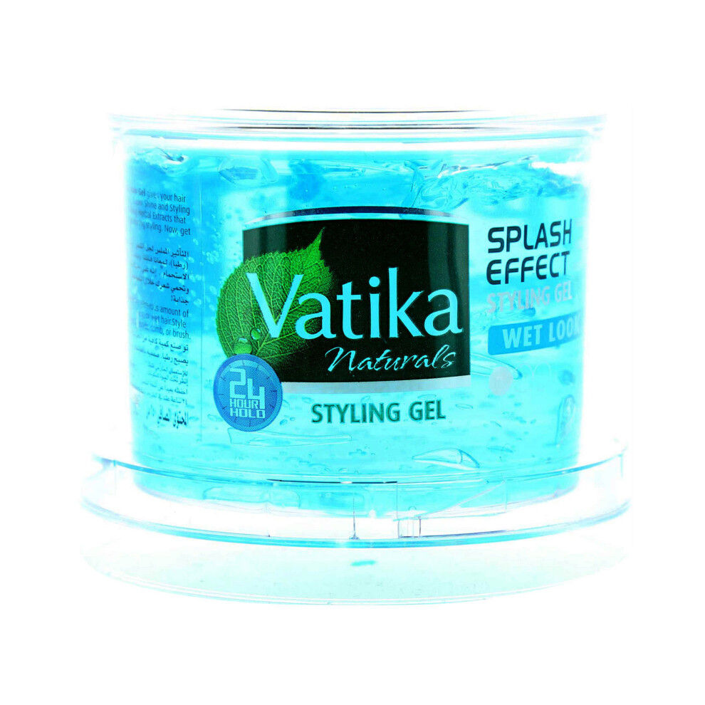 Vatika Dabur Naturals Aloe Vera, Honey & Jarjeer Splash Effect 3 Wet Look Styling Gel, Effect 3 Styling Gel 250-Ml