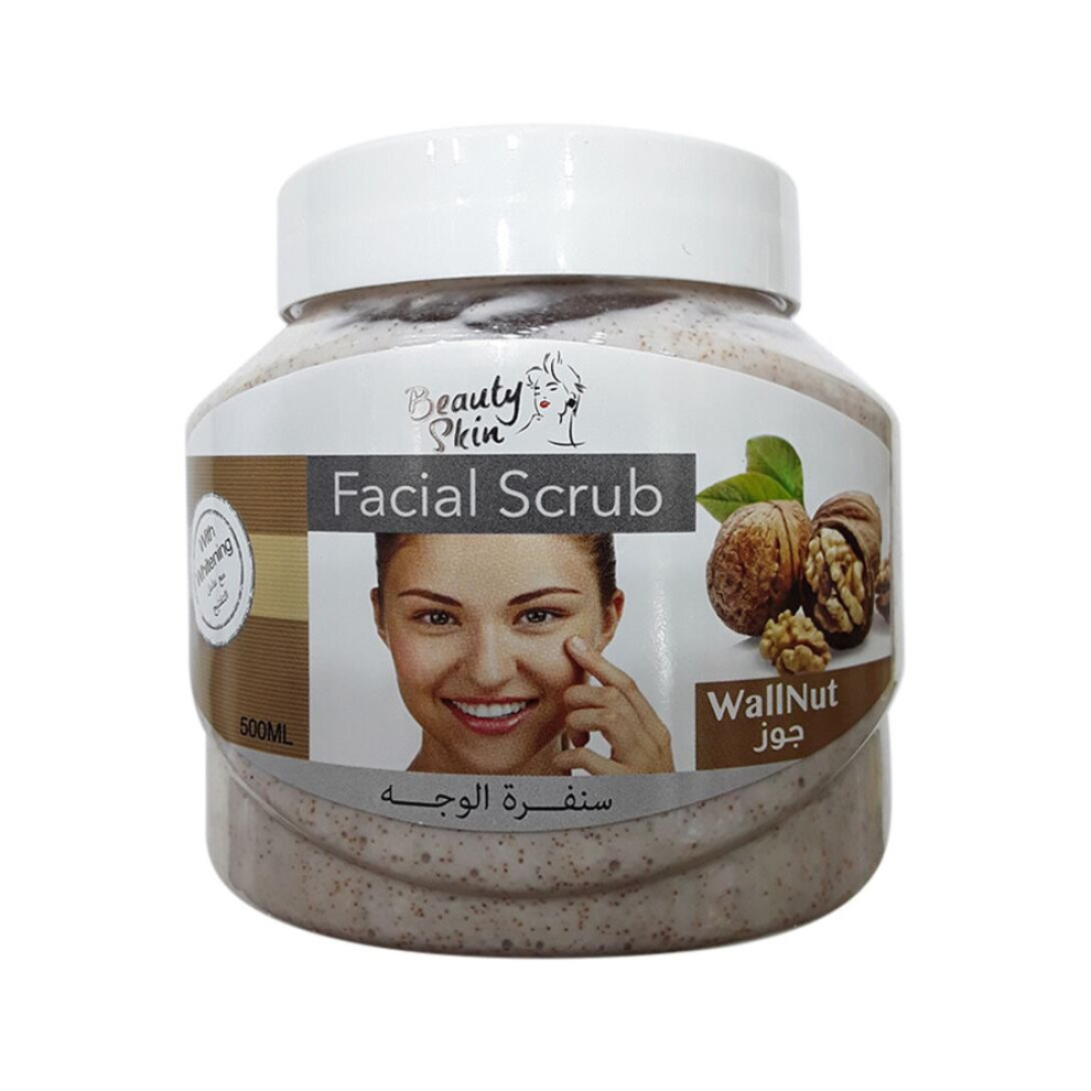 Beauty Skin Walnut Facial Scrub 500Ml | Exfoliating & Revitalizing Scrub For Soft, Smooth, & Clear Skin