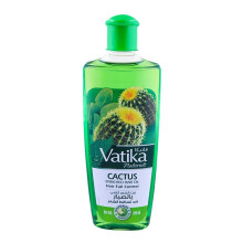 Dabur Vatika Cactus Hair Oil 200-ml - Thicker, Darker & Shinier Hair with Natural Ingredients | DJVTKACACTSHAIROIL200