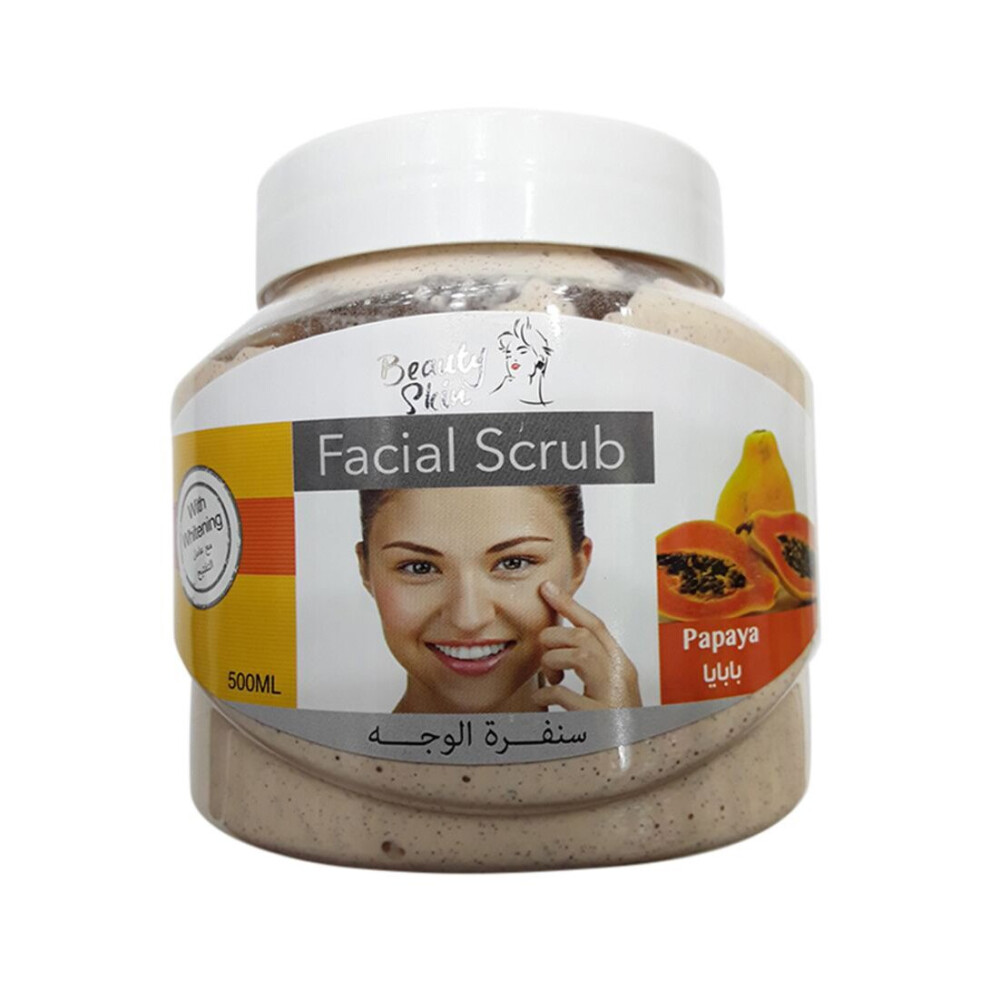 Beauty Skin Papaya Skin Whitening moisturizing Facial Scrub  500ml