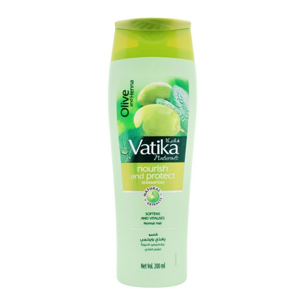 Vatika Dabur Nourish And Protect Shampoo For All Type Of Hairs- 200-Ml