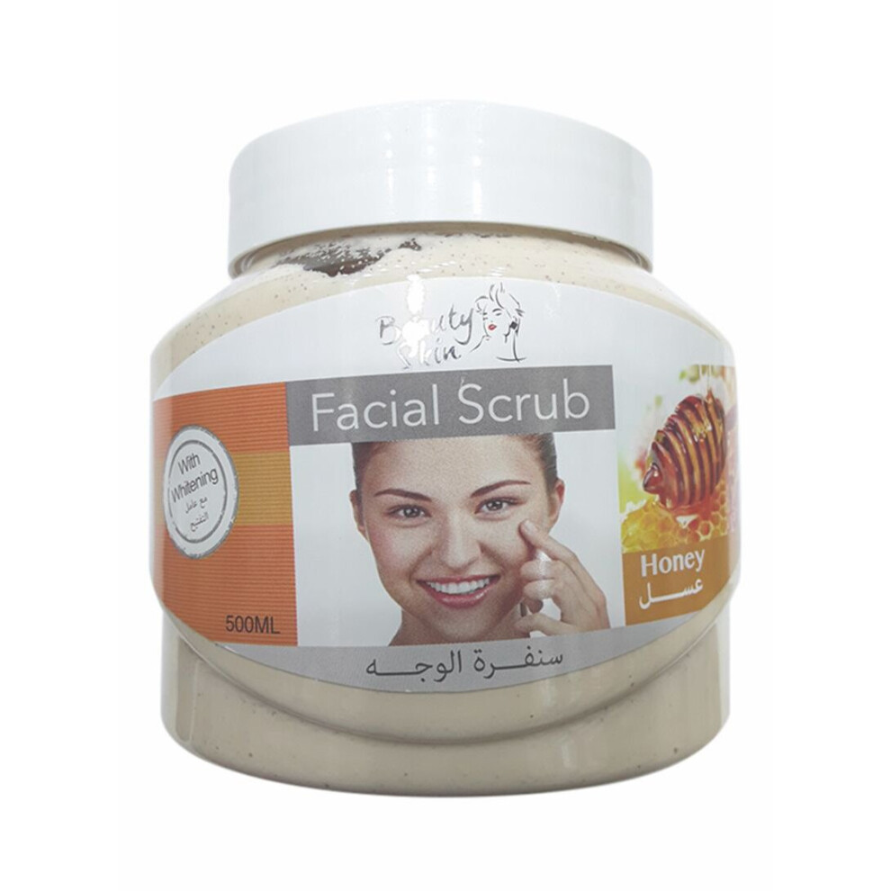 Beauty Skin Honey Skin Moisturizing Facial Scrub 500Ml - Exfoliating And Hydrating Scrub With Honey Extracts