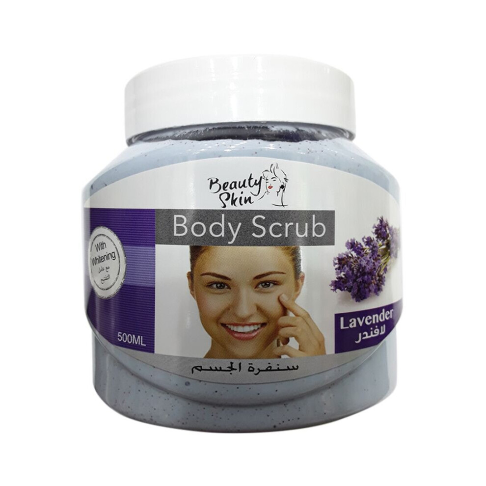 Beauty Skin Lavender Body Scrub 500Ml | Skin Moisturizing Exfoliating Scrub | For Soft, Smooth & Radiant Skin