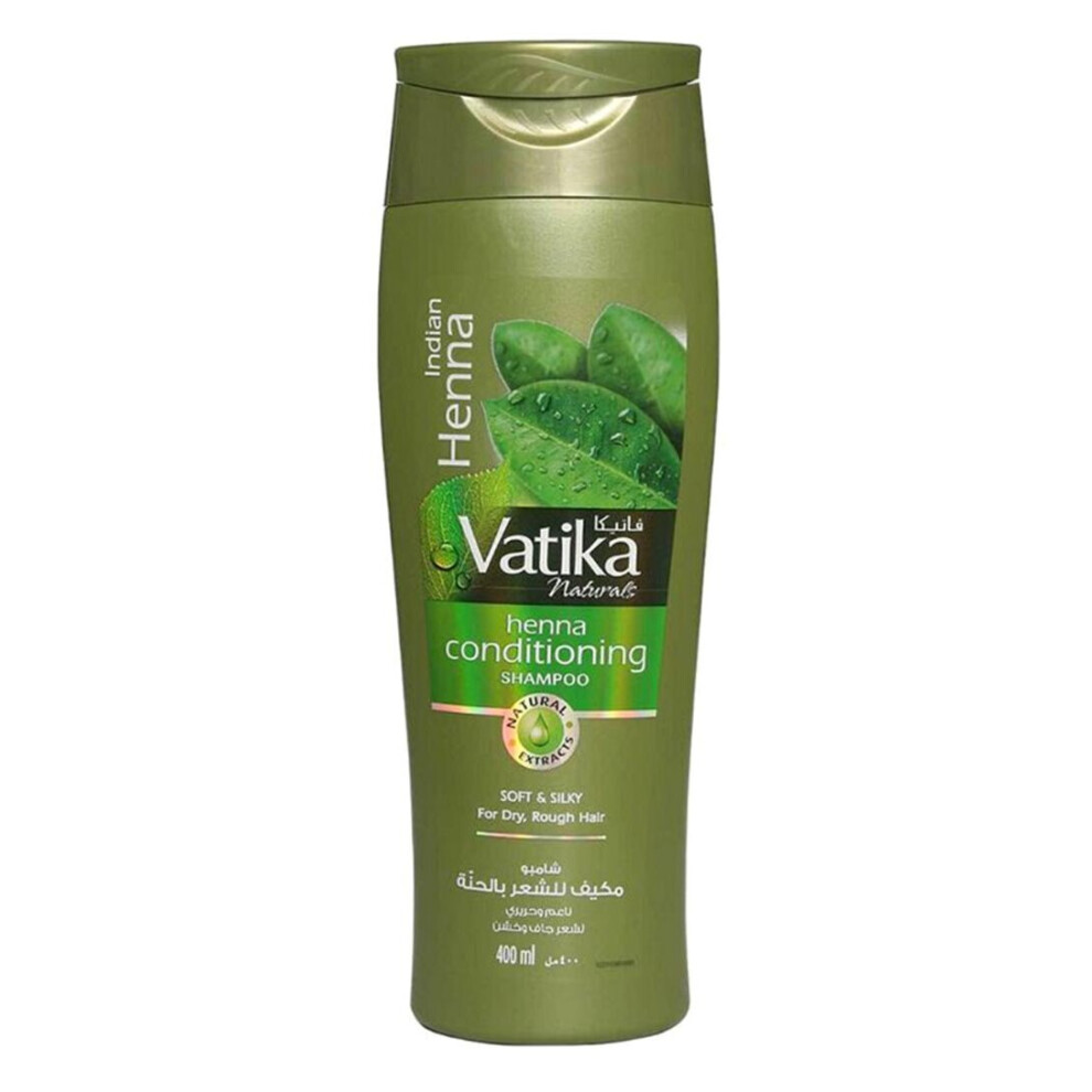 Vatika Henna Conditioning Shampoo For Women - Nourish And Rejuvenate Your Natural Hair - Strengthening & Moisturizing 400-Ml