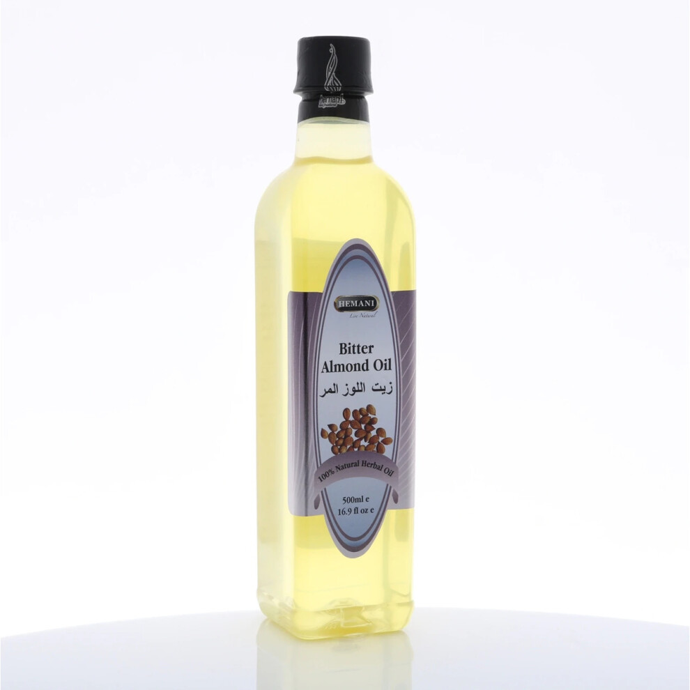 Hemani Bitter Almond Oil Multipurpose Oil Smooth And Soft skin Essential Oil & Multipurpose Oil 500ml